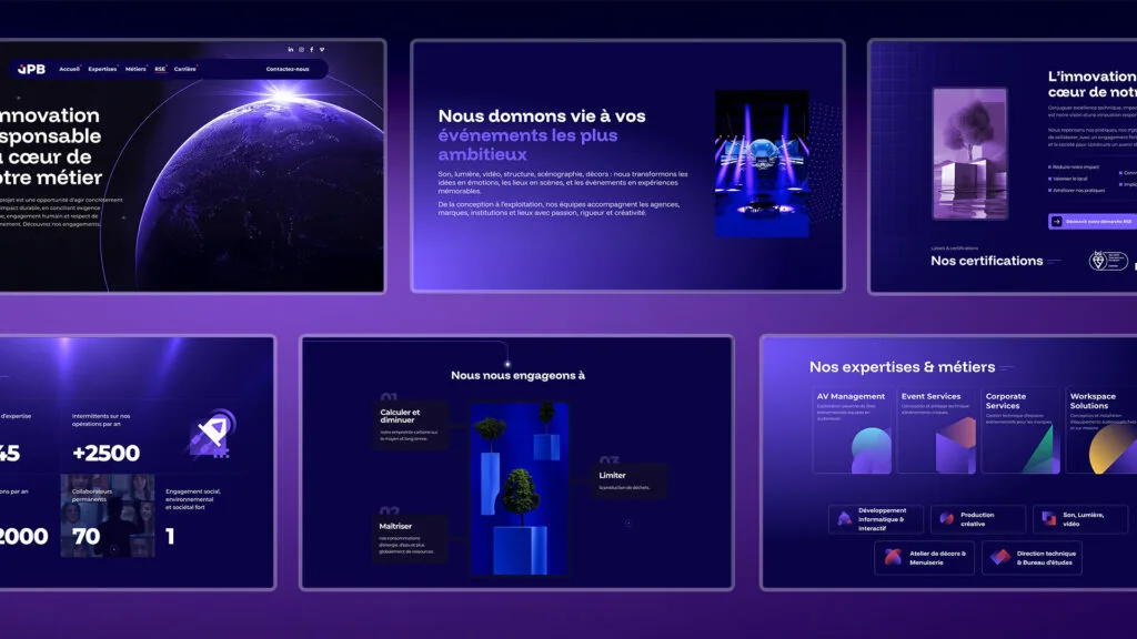 Une mise en page soignée, avec visuels grand format et textes synthétiques.